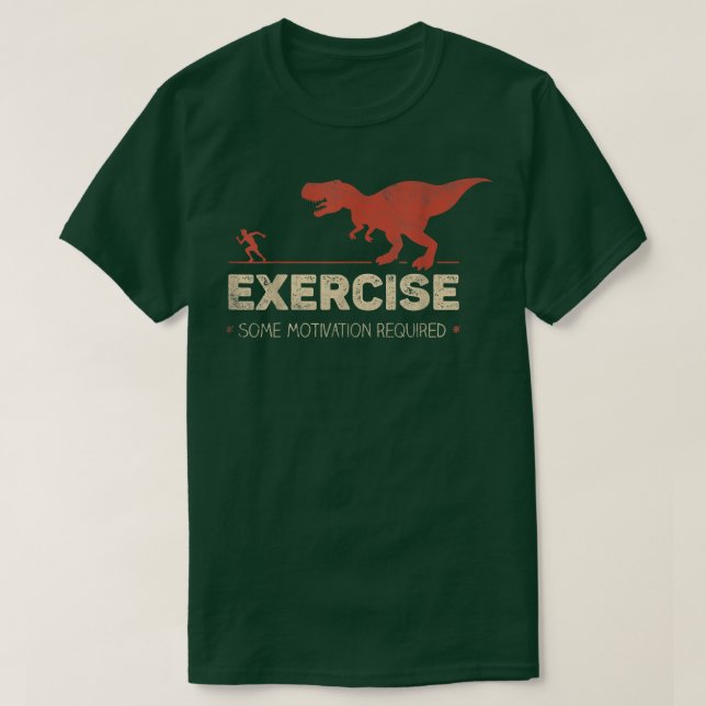 Mens Exercise Some Motivation Required Funny  T-Shirt (Design Front)