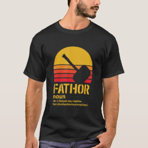 Mens Fa Thor Like Dad Just Way Mightier Hero Dad F T-Shirt
