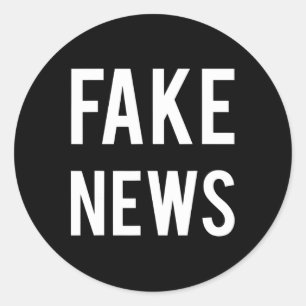 Mens Fake News Media Politics Trump Supporter Repu Classic Round Sticker