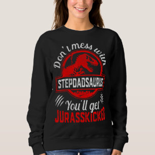 Mens Family Matching Stepdad Dinosaurs Christmas F Sweatshirt