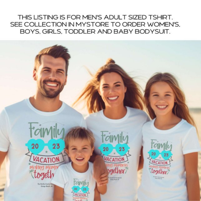 Men's Family Vacation Beach Summer Custom T-Shirt (Creator Uploaded)