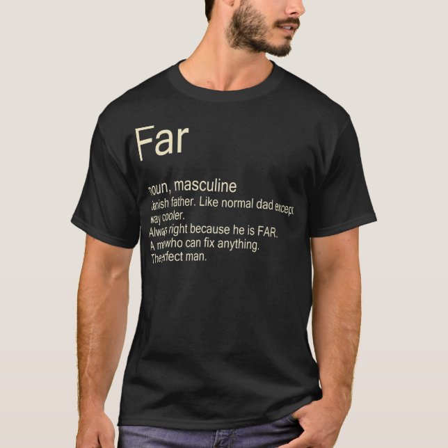Mens Far Danish Father  T-Shirt (Front)