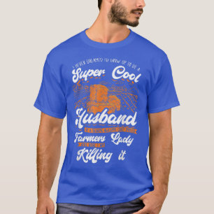 Mens Farmer Husband Agriculture Farming Farm T-Shirt