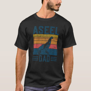 Mens Farming Breed Vintage Aseel Chicken Dad T-Shirt