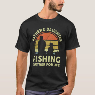 Mens Father Daughter Fishing Partner For Life Funn T-Shirt