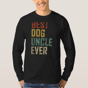 Mens Father Day Best Dog Uncle Ever Vintage 1 T-Shirt