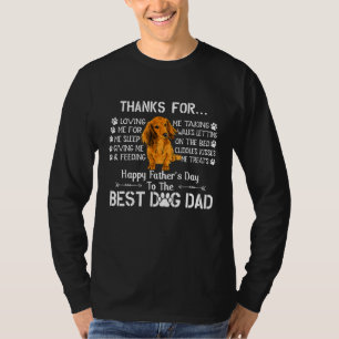 Mens Father Day Dad Men Cocker Spaniel Dad Dog T-Shirt