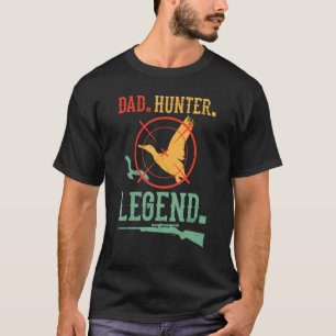 Mens Father Hunter Legend Duck Hunting T-Shirt
