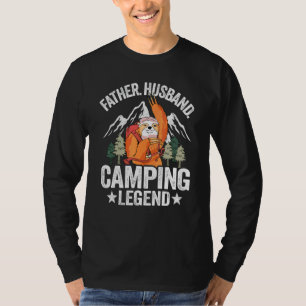 Mens Father Husband Camping Legend Sloth Rv Camper T-Shirt