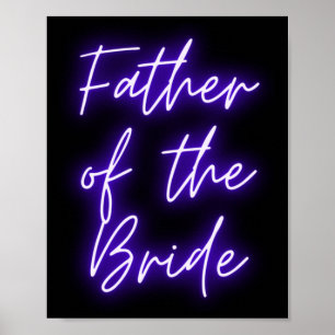 Mens Father Of The Bride Shirt Matching Wedding Poster