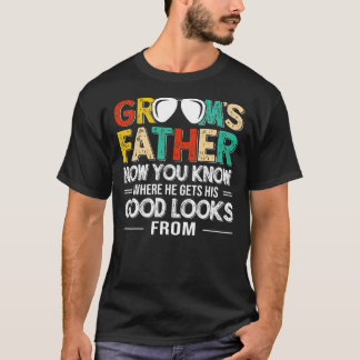 Mens Father of the Groom Dad Wedding Costume T-Shirt