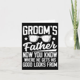 Mens Father Of The Groom Wedding Costume Grooms Fa Card
