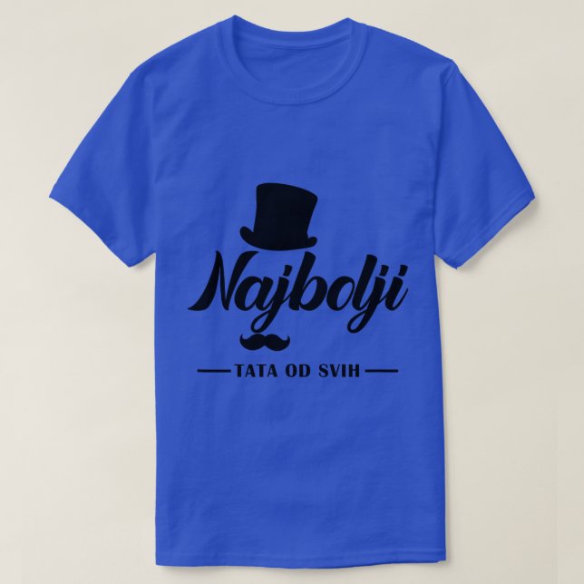 Mens Father Otac Najbolji tata  gift T-Shirt (Design Front)