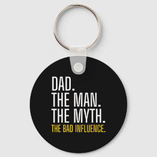 Mens Father&#; s Day Dad The Man The Myth The Bad Key Ring