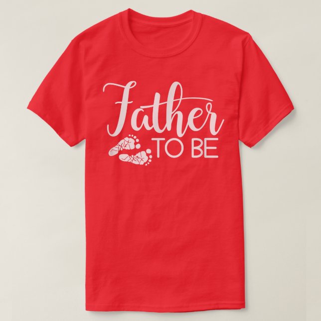 Mens Father to Be Pregnancy Announcement  T-Shirt (Design Front)