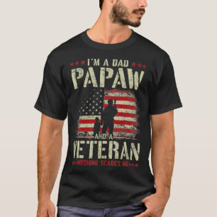 Mens Father's Day 4th of July I'm a Dad Papaw an T-Shirt