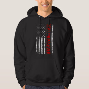 Mens Father's Day Best Dad Ever Papa With Us Ameri Hoodie