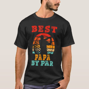 Mens Fathers Day  Best Papa By Par Golfing T-Shirt