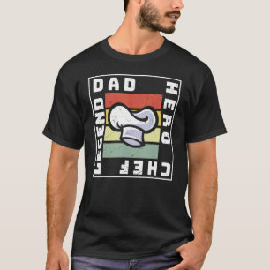 Mens Father's Day Chef Cook Cooking Hat Dad T-Shirt