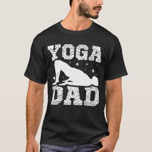 Mens Fathers day daddy yoga father dad T-Shirt