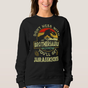Mens Father's Day Family Matching Brother Dinosaur Sweatshirt
