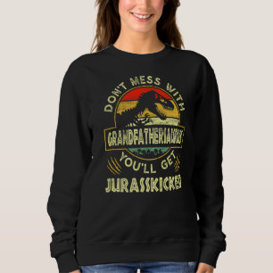 Mens Father's Day Family Matching Grandfather Dino Sweatshirt