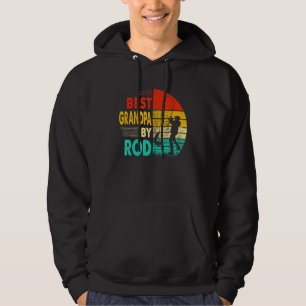 Mens Fathers Day Fisher Best Grandpa By Rod Fishin Hoodie