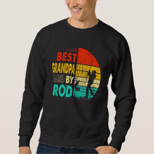Mens Fathers Day Fisher Best Grandpa By Rod Fishin Sweatshirt