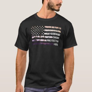 Mens Father's Day For Dad Husband Daddy Protector T-Shirt