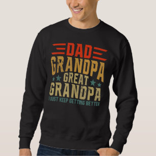 Mens Fathers Day From Grandkids Dad Grandpa Great Sweatshirt