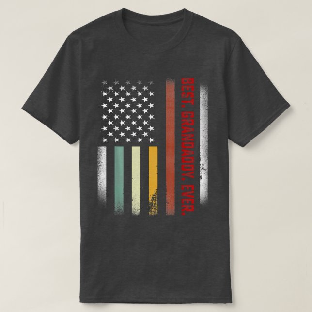 Mens Fathers Day Gift For Papa  Best Grandaddy Eve T-Shirt (Design Front)