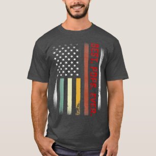 Mens Fathers Day Gift For Papa Best Pops Ever US T-Shirt