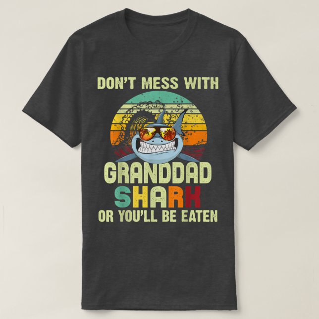 Mens Fathers Day Gift For PapaDont Mess With Grand T-Shirt (Design Front)