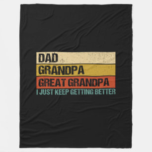 Mens Fathers Day Gift from Grandkids Dad Grandpa Fleece Blanket