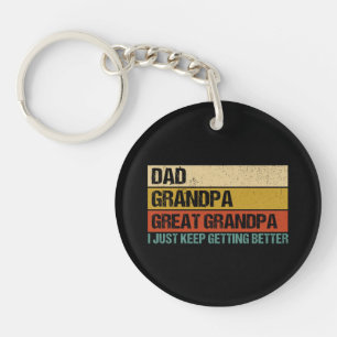 Mens Fathers Day Gift from Grandkids Dad Grandpa  Key Ring