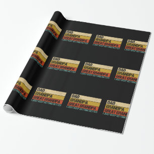 Mens Fathers Day Gift from Grandkids Dad Grandpa Wrapping Paper