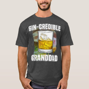 Mens Fathers Day Gift Tee GinCredibile Granddad Fu
