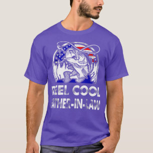Mens Fathers Day Gift Tee Reel Cool FatherInLaw Fi
