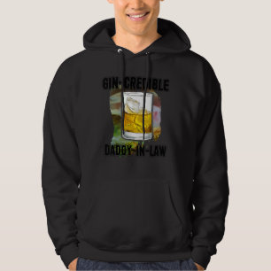 Mens Fathers Day Gin Credibile Daddy In Law Drin Hoodie