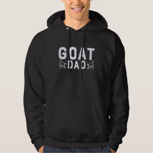Mens Father's Day Goat Dad Farmer Farming Proud Hoodie