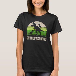 Mens Fathers Day Grandpa Grandpasaurus Dinosaur 2 T-Shirt
