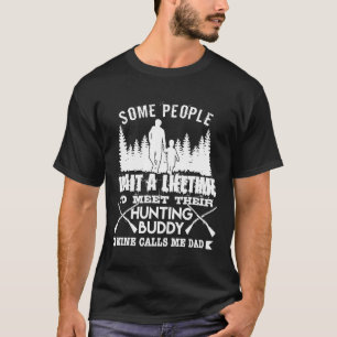 Mens Fathers Day Hunting Buddy Deer Hunting T-Shirt