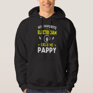 Mens Father's Day My Favourite Electrician Calls M Hoodie