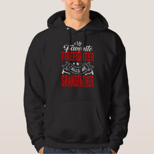 Mens Father's Day My Favourite Firefighter Calls M Hoodie