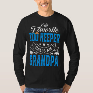 Mens Father's Day My Favourite Zoo Keeper Calls Me T-Shirt