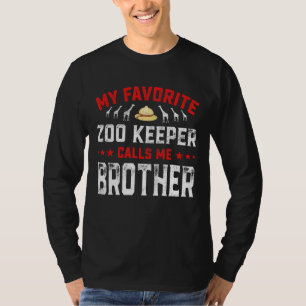 Mens Father's Day My Favourite Zoo Keeper Calls Me T-Shirt