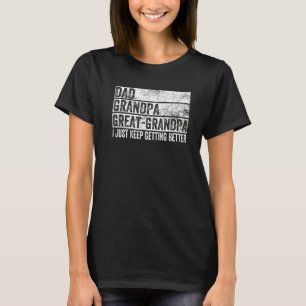 Mens Fathers Day Present From Grandkids Dad Grandp T-Shirt