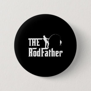 Men's Father's Day Rod Father Fishing Funny Father 6 Cm Round Badge