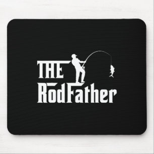 Men's Father's Day Rod Father Fishing Funny Father Mouse Pad