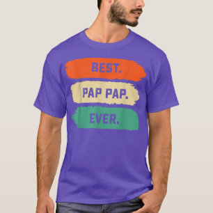 Mens Fathers Day Tee From Family Best Pap Pap Eve
